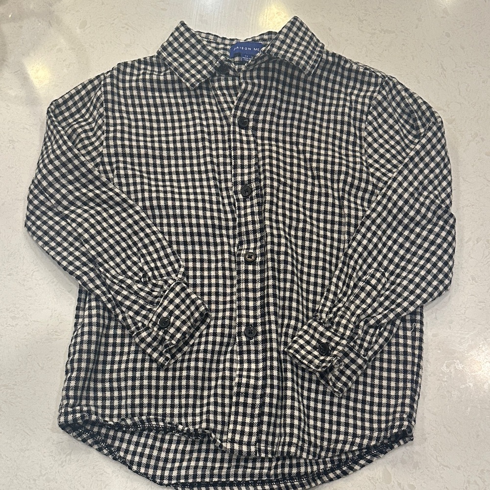 Classic Kids' Flannel Checkered Button-Down Shirt